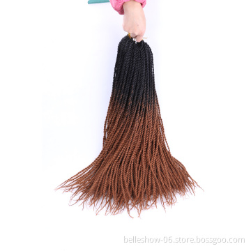 Hot sell big twist braids hairstyles crochet senegalese twist with hair crochet senegalese twists